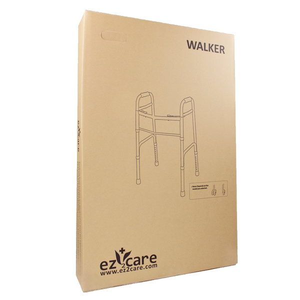 Ez2care Deluxe Two Button Folding Walker with 5-Inch Wheels | Medical ...